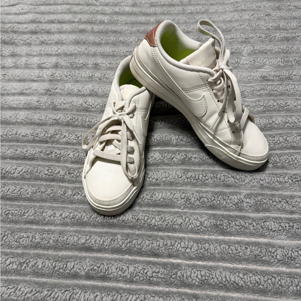 Nike White and Brown Sneakers